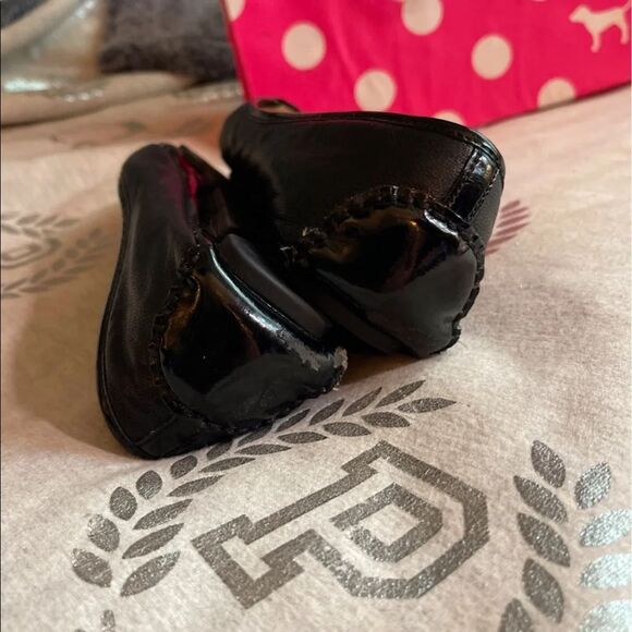 8,5 Michael Kors MK black Fulton ballet shoes flats loafers guc - Picture 5 of 8